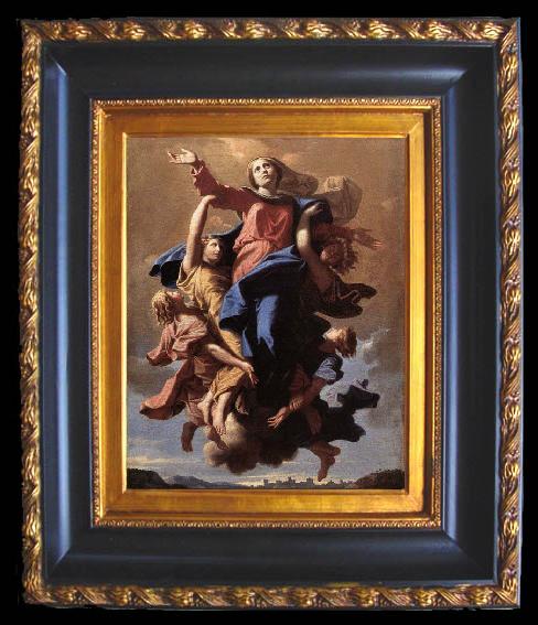 framed  POUSSIN, Nicolas The Assumption of the Virgin, Ta059